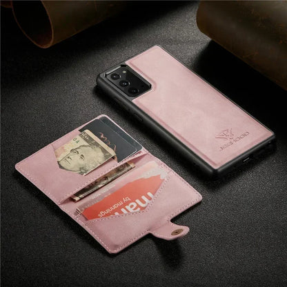 2 in 1 Magnetic Detachable Leather Wallet Case for Samsung A series