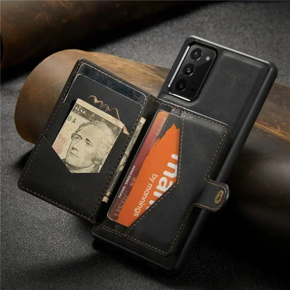 2 in 1 Magnetic Detachable Leather Wallet Case for Samsung A series