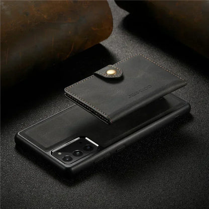 2 in 1 Magnetic Detachable Leather Wallet Case for Samsung A series