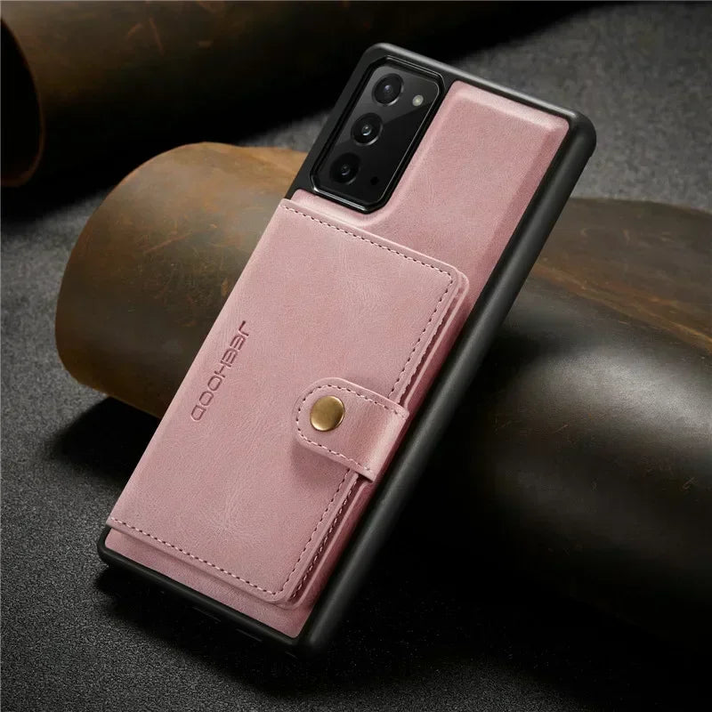 2 in 1 Magnetic Detachable Leather Wallet Case for Samsung A series