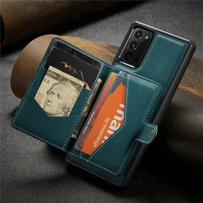 2 in 1 Magnetic Detachable Leather Wallet Case for Samsung A series